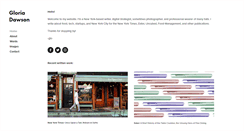 Desktop Screenshot of gloriadawson.com