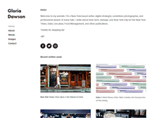 Tablet Screenshot of gloriadawson.com